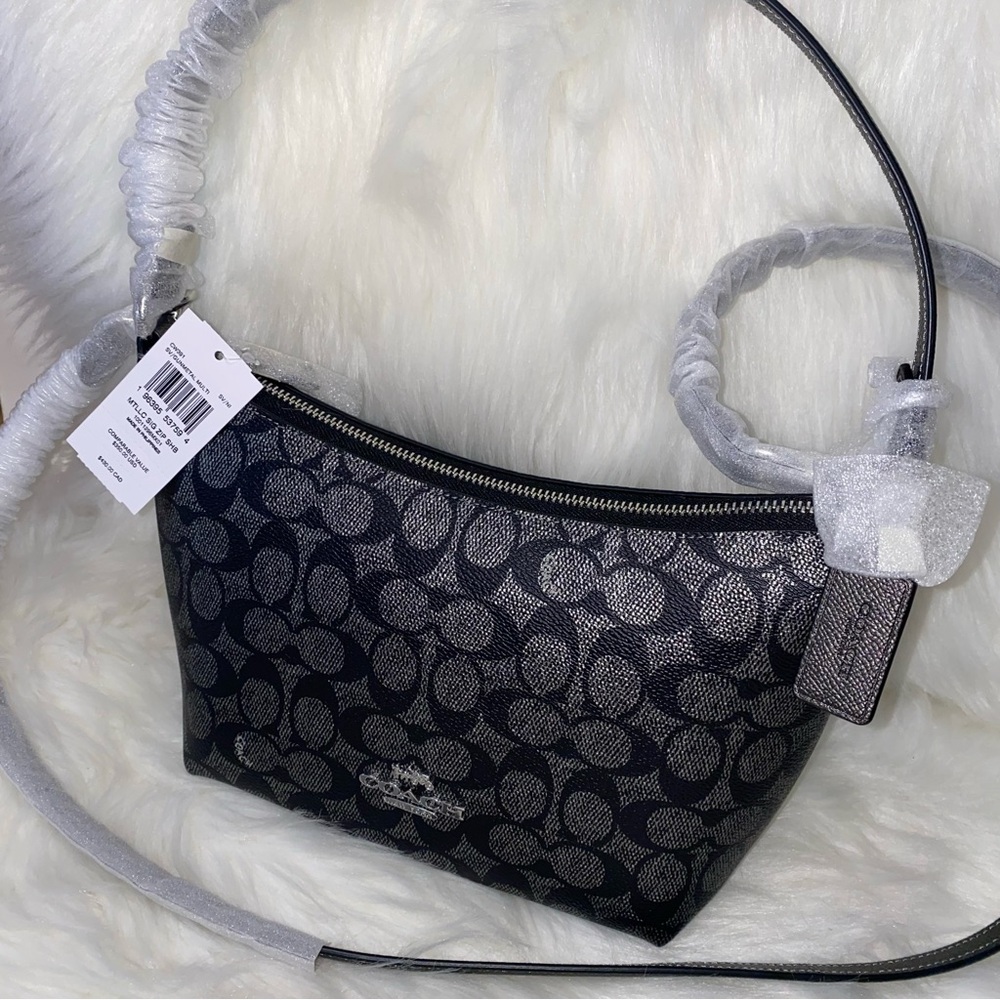 Coach 🩶🖤🩶 signature purse New - Picture 4 of 16